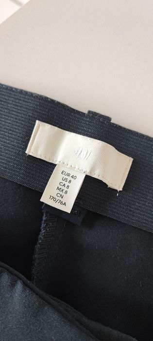 Eleganckie spodnie granatowe h&m roz.40