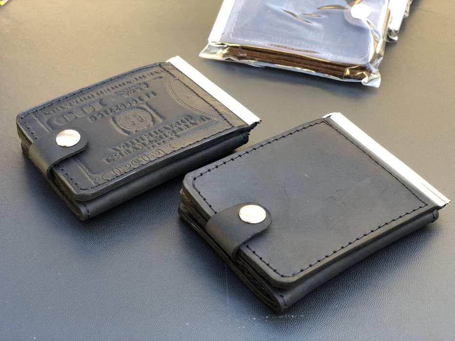 Кошелёк «зажим» из натуральной кожи оптом