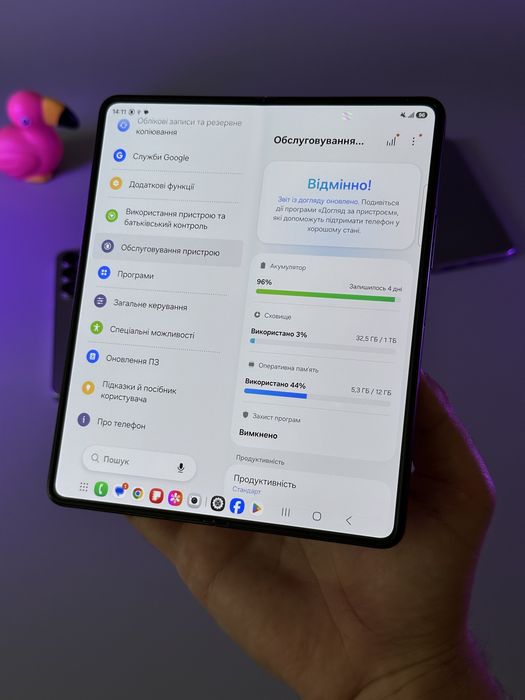 Samsung galaxy Z fold 5 12/1024 (1 ТБ) США 96% акумулятор ВСЕ ОРИГІНАЛЬНЕ ТА РІДНЕ