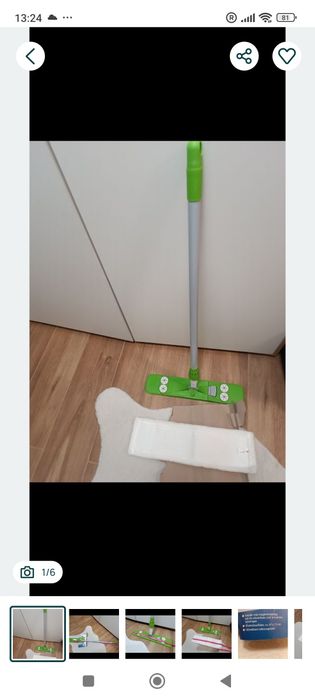 Mop zielony regulowany