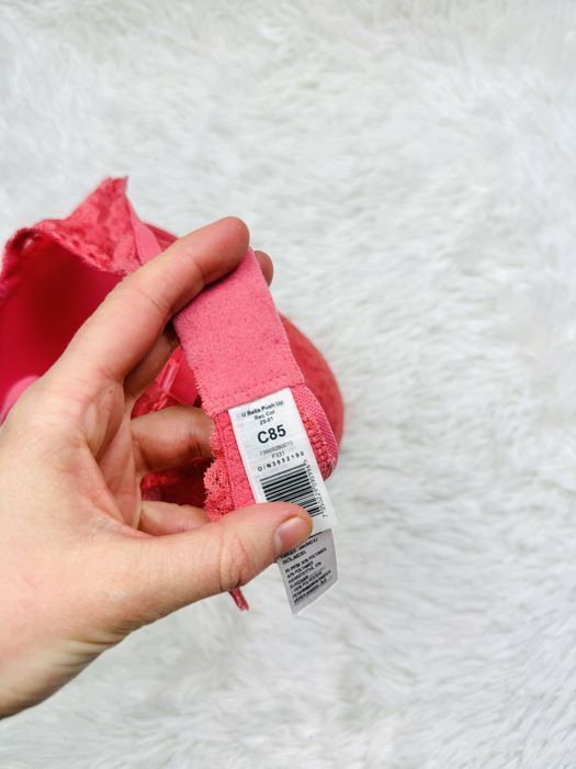 Biustonosz push-up 85C różowy Cubus