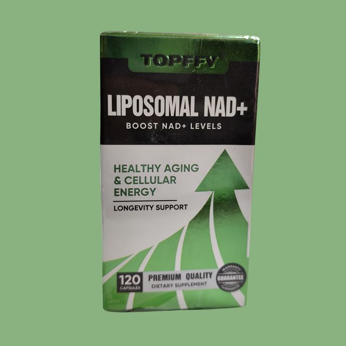 TOPFFY Liposomal NAD+ 500mg + TMG | 120 Kapsułek | MOC i REGENERACJA