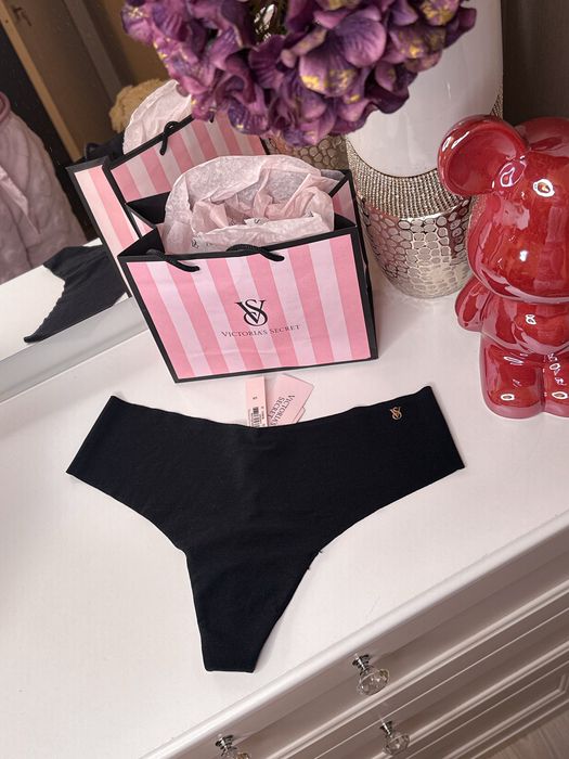Majtki 40 L  VS Victoria’s Secret czarne bezszwowe nowe