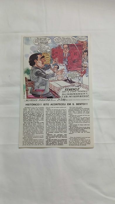 Panfletos da campanha do Almirante Pinheiro de Azevedo. 1975.