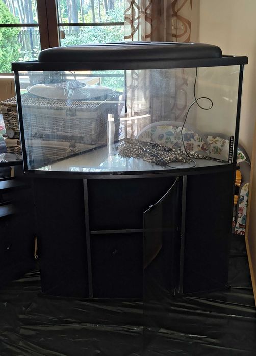 Akwarium narożne marki Wromak 80L