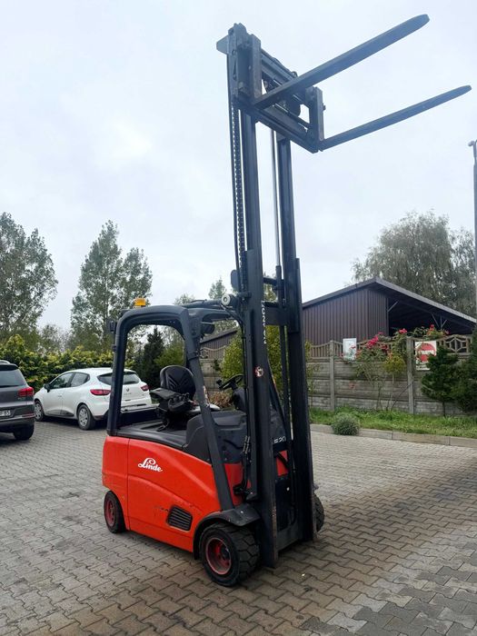 wózek widłowy elektryczny LINDE E20PH 3.80m przesuw pozycjoner 6600mtg