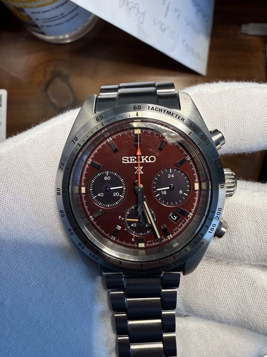 Relógio Seiko Prospex Speedtimer Bordeaux - Edição Limitada