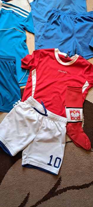 Koszulki piłkarskie Adidas spodenki roz.116/140
