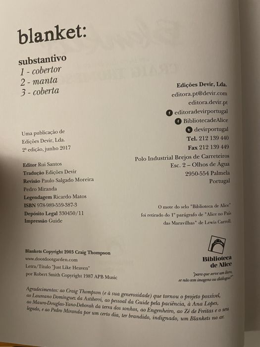 Blankets - Craig Thompsom