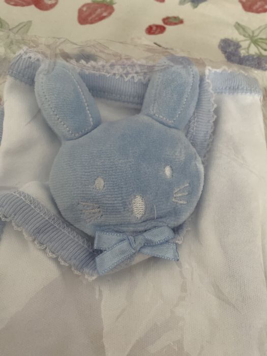 Fraldinha de bebé com coelho