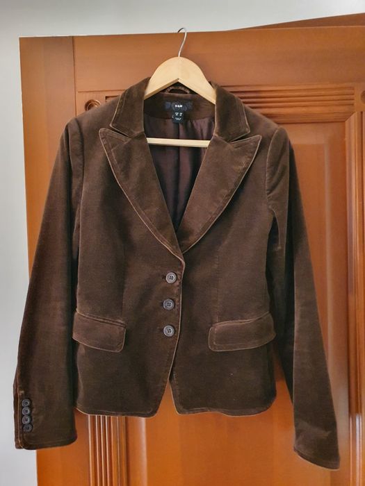 Żakiet sztruks brąz