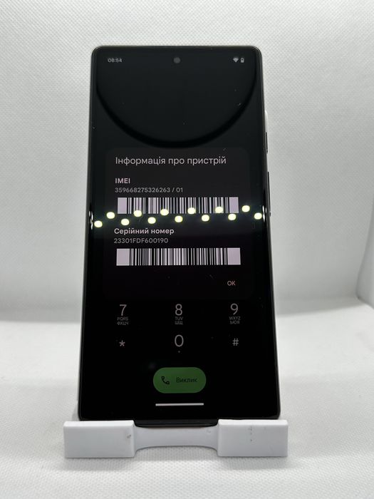 Google pixel 6 128gb Stormy Black Neverlock