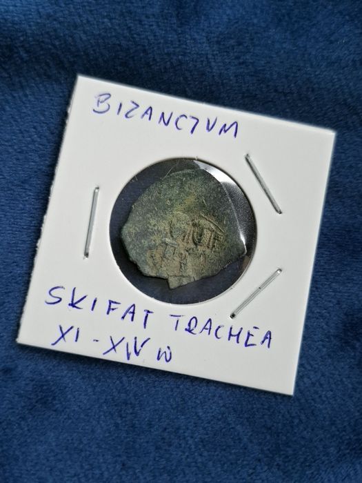 Moneta "miseczka" Bizancjum XI-XIVw.