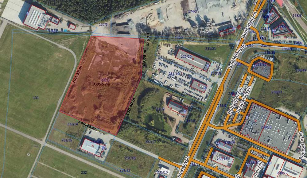 Teren inwestycyjny - Gdańsk ul. Budowlanych - ponad 3 ha