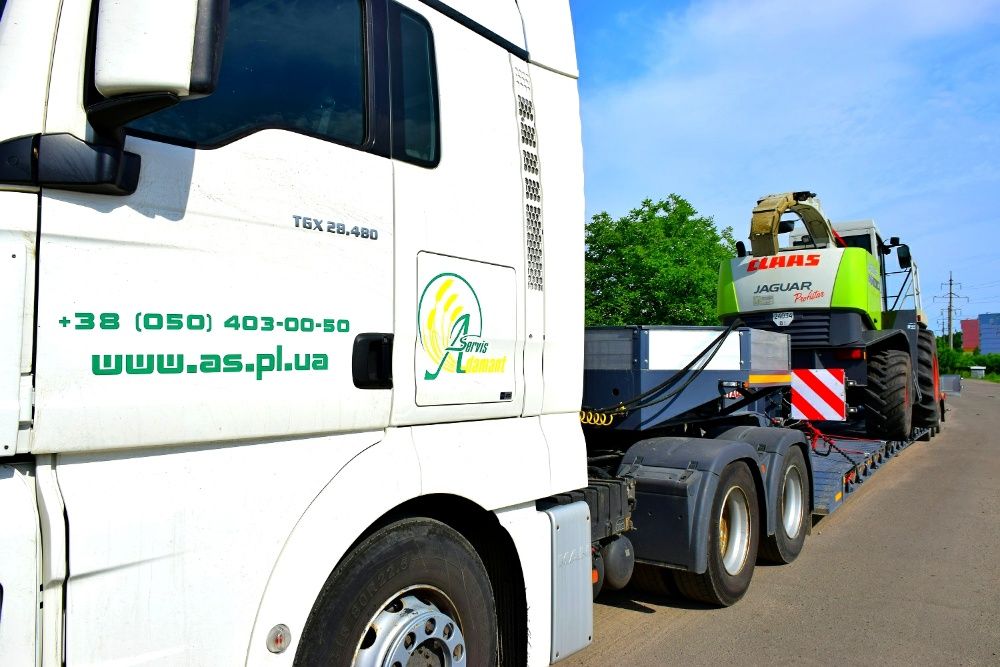 Послуги Трала | Перевезення негабариту: комбайну, спецтехніки | Услуги