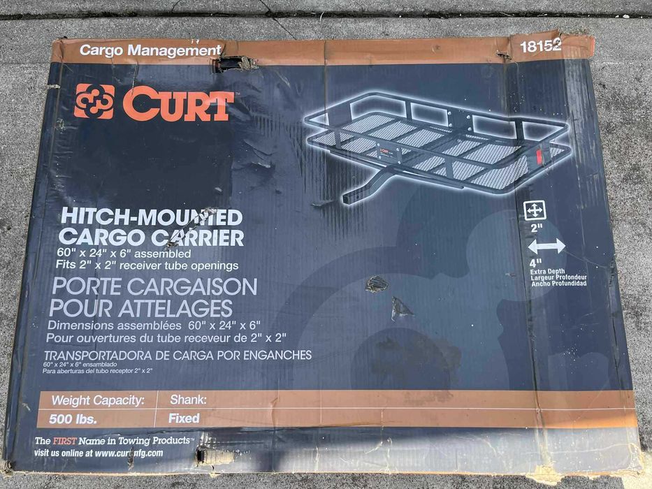 Bagażnik do transportu na hak CURT / udźwig 226kg / na zwierzynę