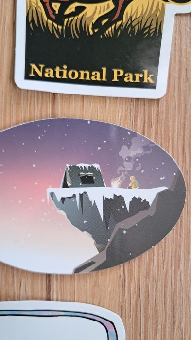 Zestaw naklejek mix 20szt naklejki góry podróż camping wspinaczka duże