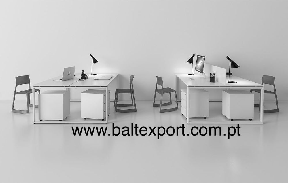 Ilha Secretaria Ilha Posto Trabalho 2 / 4 / 6 / 8 Varias Medidas NOVA