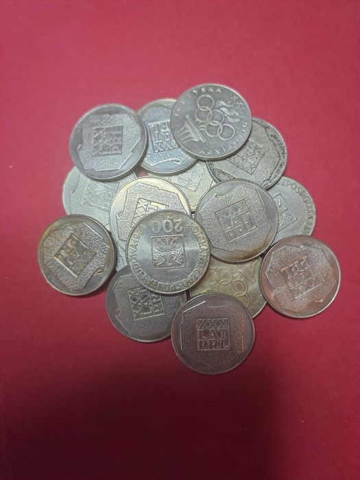 200 zł z 1974  , XXX Lat PRL - mapka