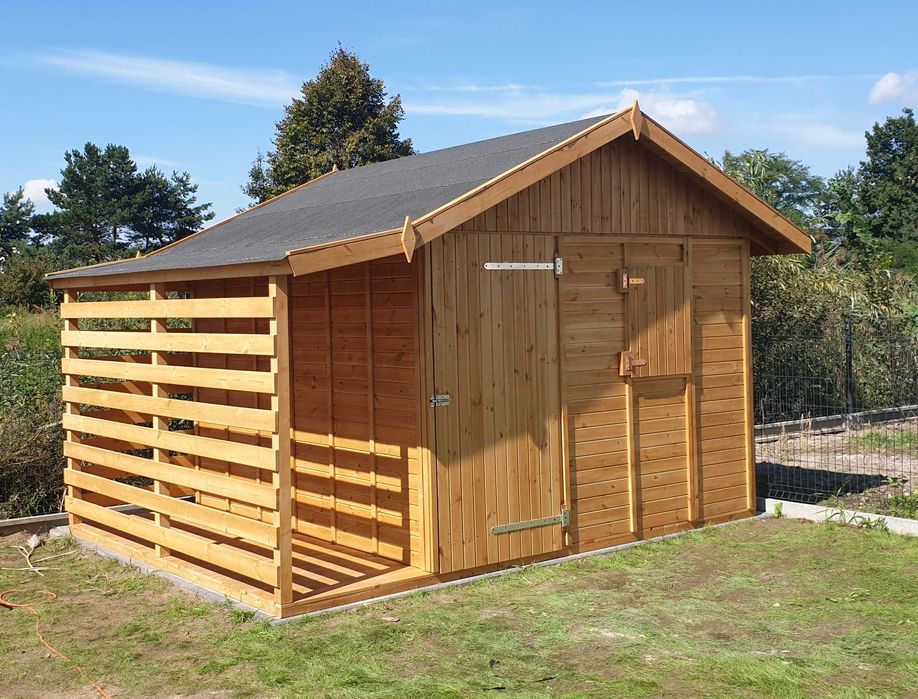 Domek ogrodowy narzędziowy drewutnia altana drewniana narzędziówka 3x3