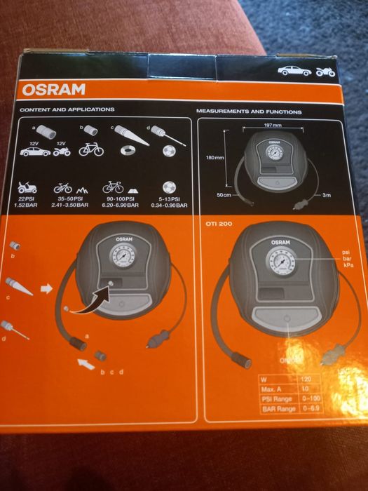 Compressor de pneus Osram