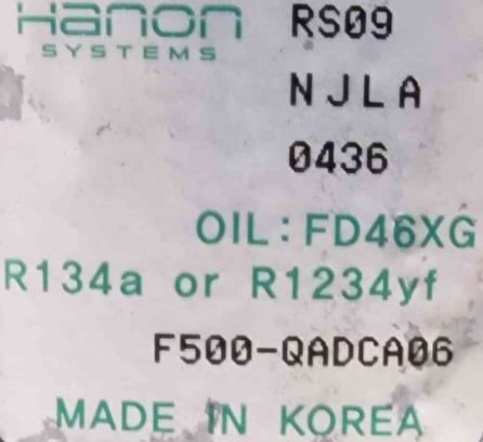 Compressor Ar Condicionado F500-QADCA06 - HYUNDAI i10 II