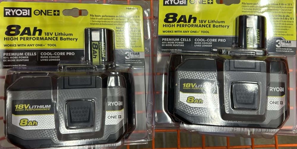 Bateria RYOBI 18V 8Ah potężna moc!