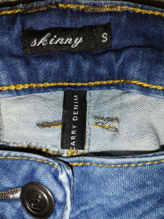 Spodnie damskie jeansy skinny 36 Carry niebieske