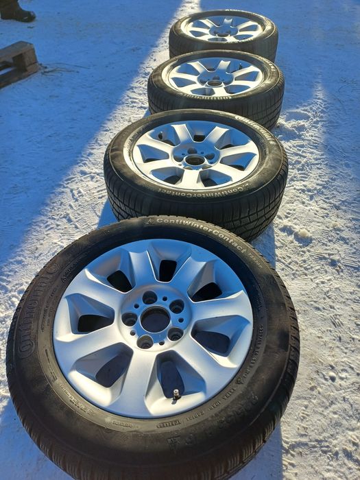 Koła zima 16" 5x120 BMW E60 opony Continental 225 55 R16 TS830P 99H xl