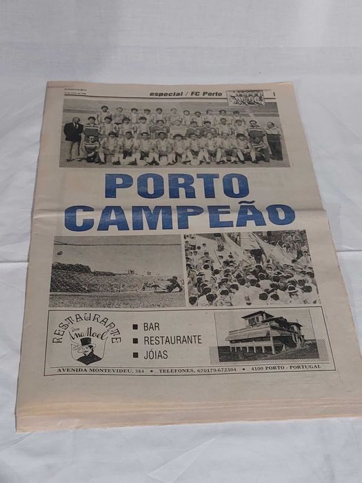 Jornal antigo 1988 porto campeão