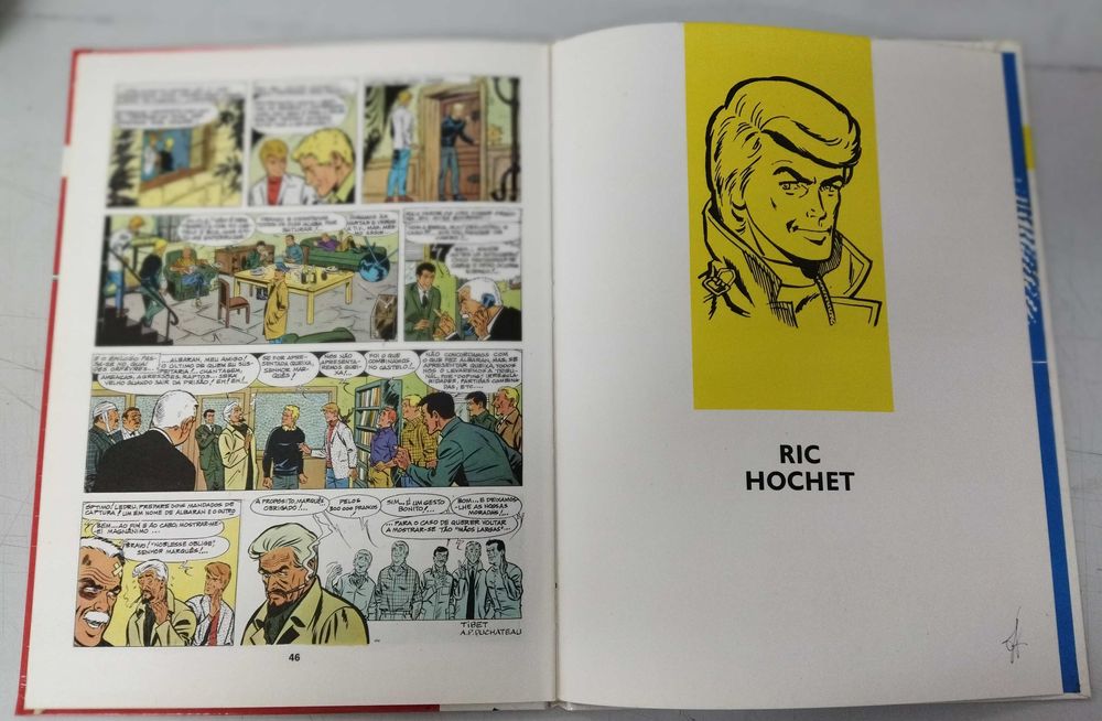 Ric Hochet e os 5 Fantasmas. Edição Bertrand 1977, Como Novo