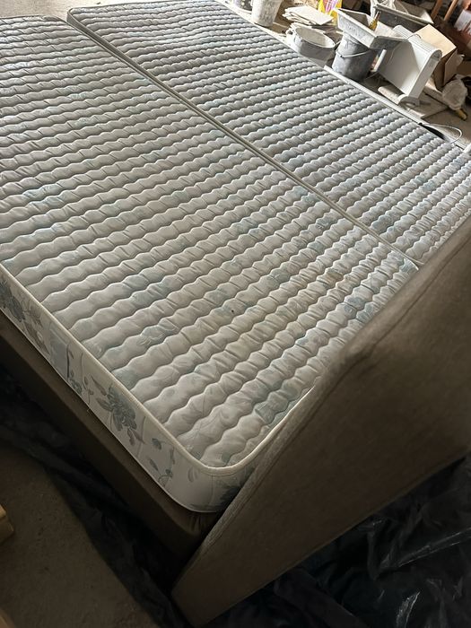 Cama casal em tecido