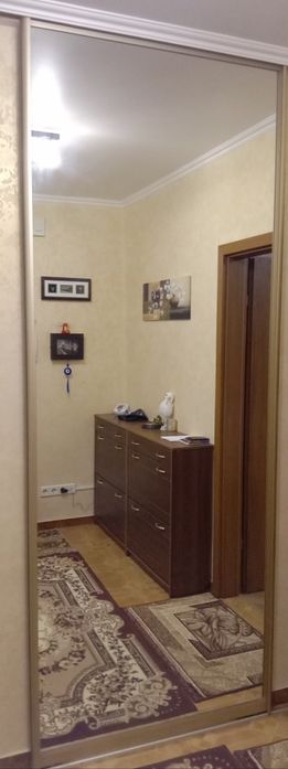 Двери шкаф купе зеркальные.