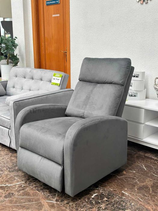 Novo!!  sofá reclinável cinzento - envio grátis