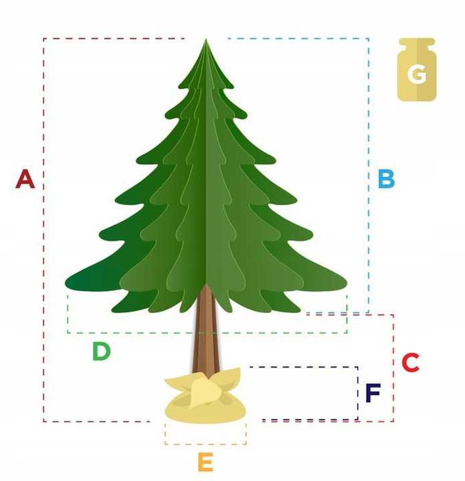 HIT Choinka Sztuczna na Pniu 180 cm SOSNA DIAMENTOWA PREMIUM i Lampki