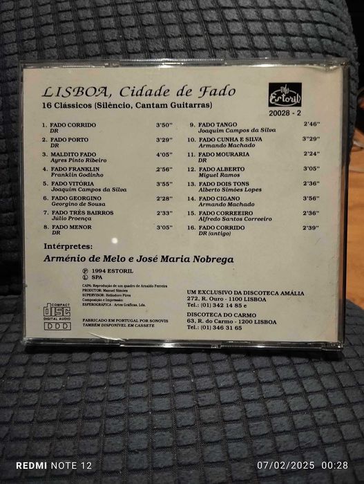 CD - Lisboa - Lisboa de Fado