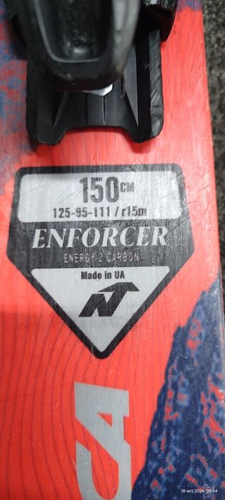 Narty freeride NORDICA ENFORCER S 150 cm +Marker TCX 11