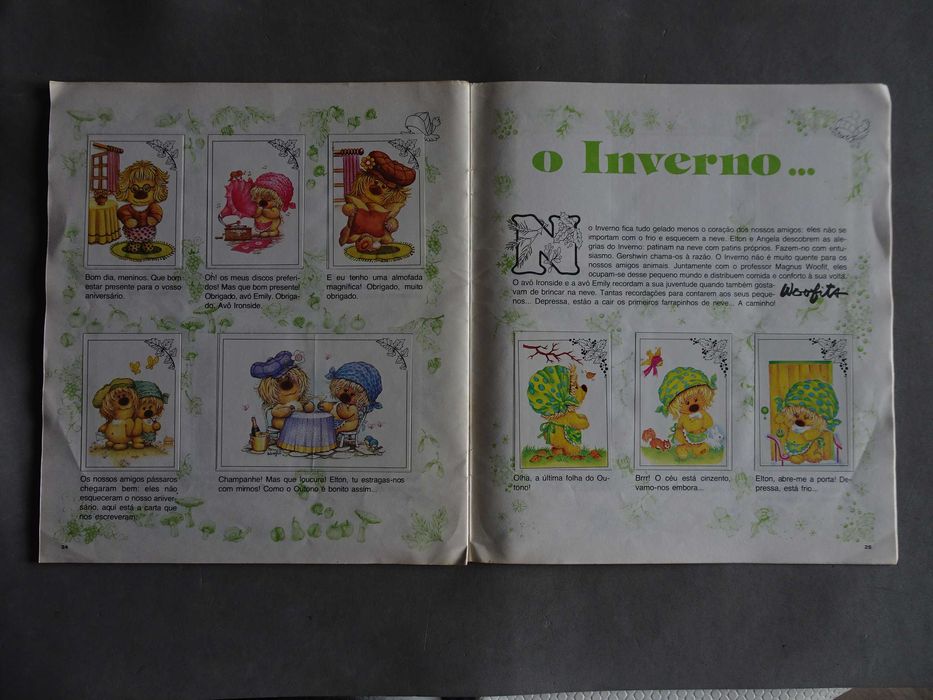 Caderneta de cromos completa Woofits as 4 Estações - Panini