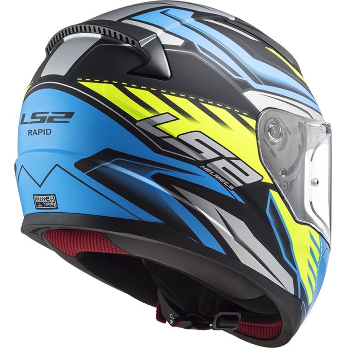 Capacete ls2 FF353 Rapid Gale Matt Black / Blue / Yellow