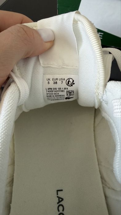 Кросівки lacoste l-spin evo, снікерси l-spin evo 49sfa0111, lacoste l-spin evo 125, 749sfa01111