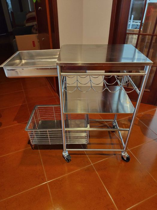 Movél de apoio a cozinha em Inox