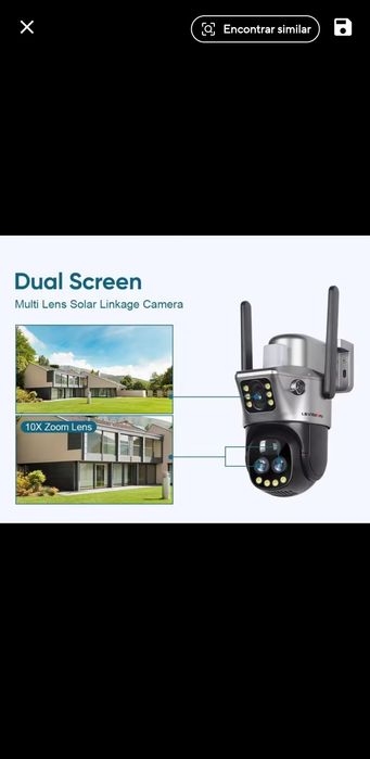 Camera Wi-Fi Solar | 3 Lentes 12Mp 10x Zoom Óptico | CCTV  Segurança