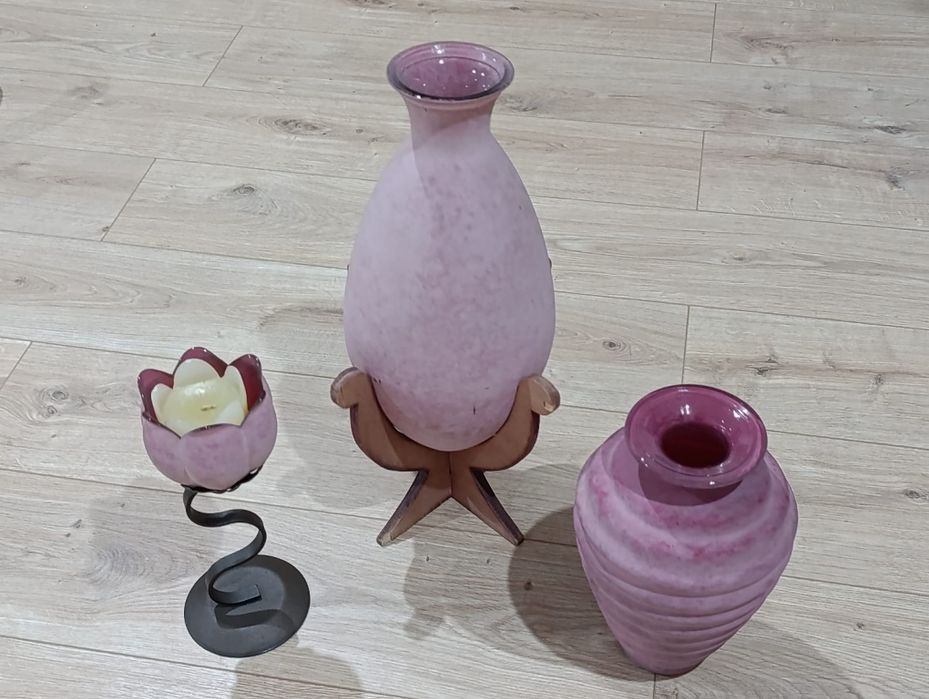 Conjunto decoração rosa