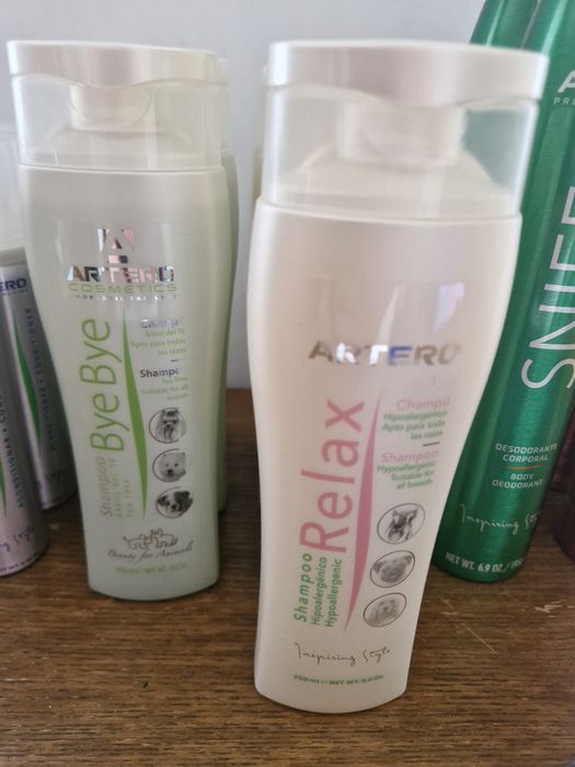 Lote produtos Artero - limpeza cães