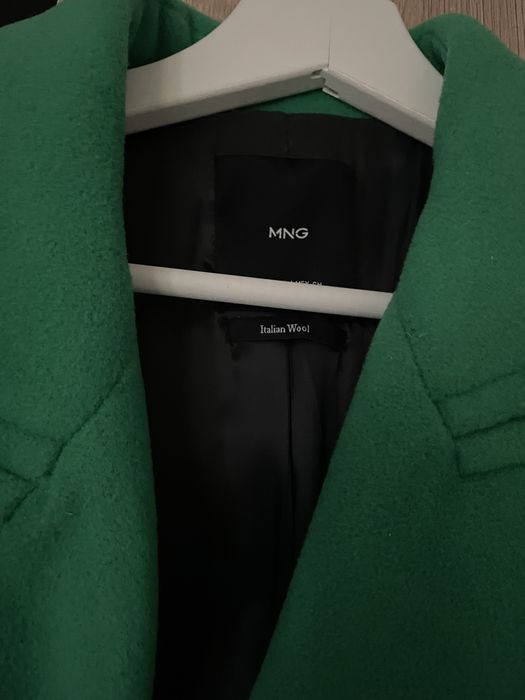 Wełniany płaszcz Mango S