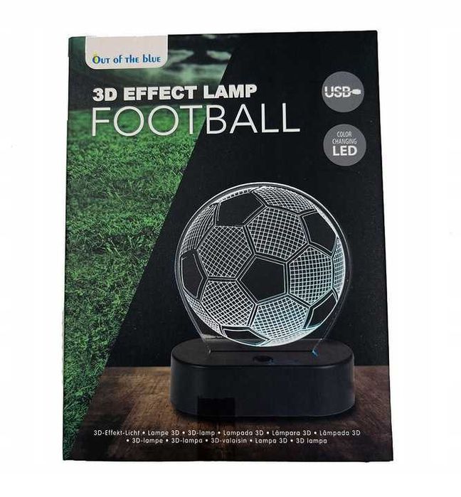 nocna lampka dla kibica różne kolory 3D LED