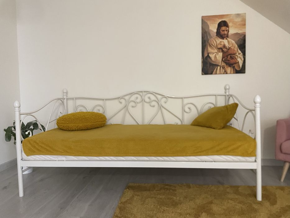 Łóżko z materacem – IDEALNY stan – 450zł