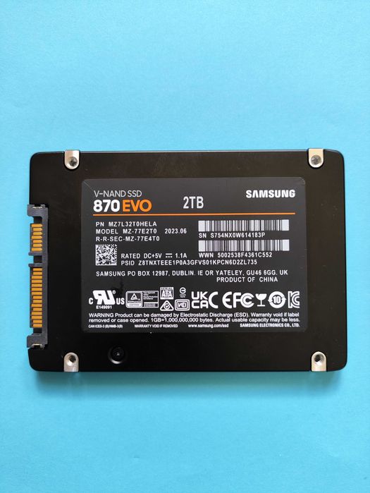 SSD Samsung 870 EVO 2Tb SATA