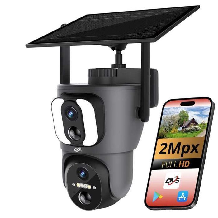 Kamera Solarna Obrotowa 4G DVS-SDIP2028RD-IRWS-4GS 2 Obiektywy 4Mpx
