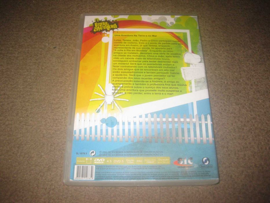 DVD "Uma Aventura na Terra e no Mar" de Márcio Loureiro/Raro!